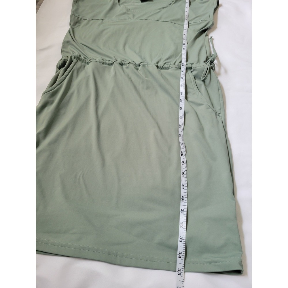 Columbia Dress Drop Waist Drawstring Cap Sleeve Pockets Women's Performance Sz S - Picture 7 of 10
